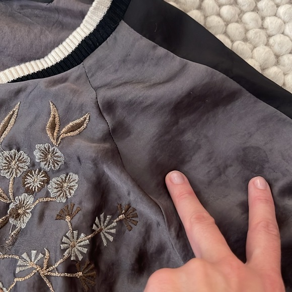 Embroidered Zara Bomber Jacket - Picture 4 of 5